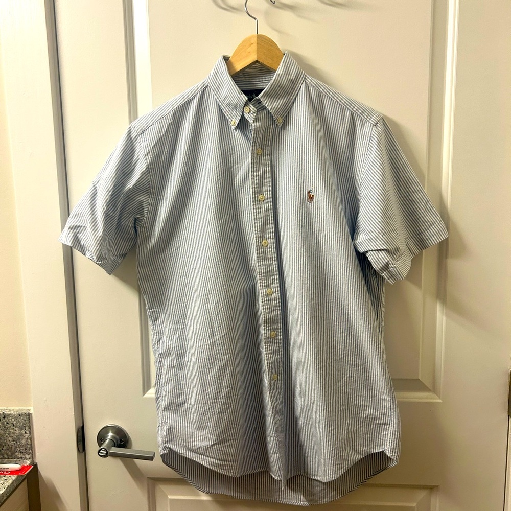 Ralph Lauren blue striped button down